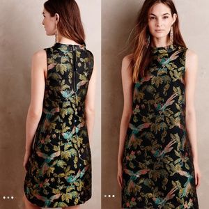 Shangri-la  Jacquard Swing Dress; Anthropologie, by Leifsdottir